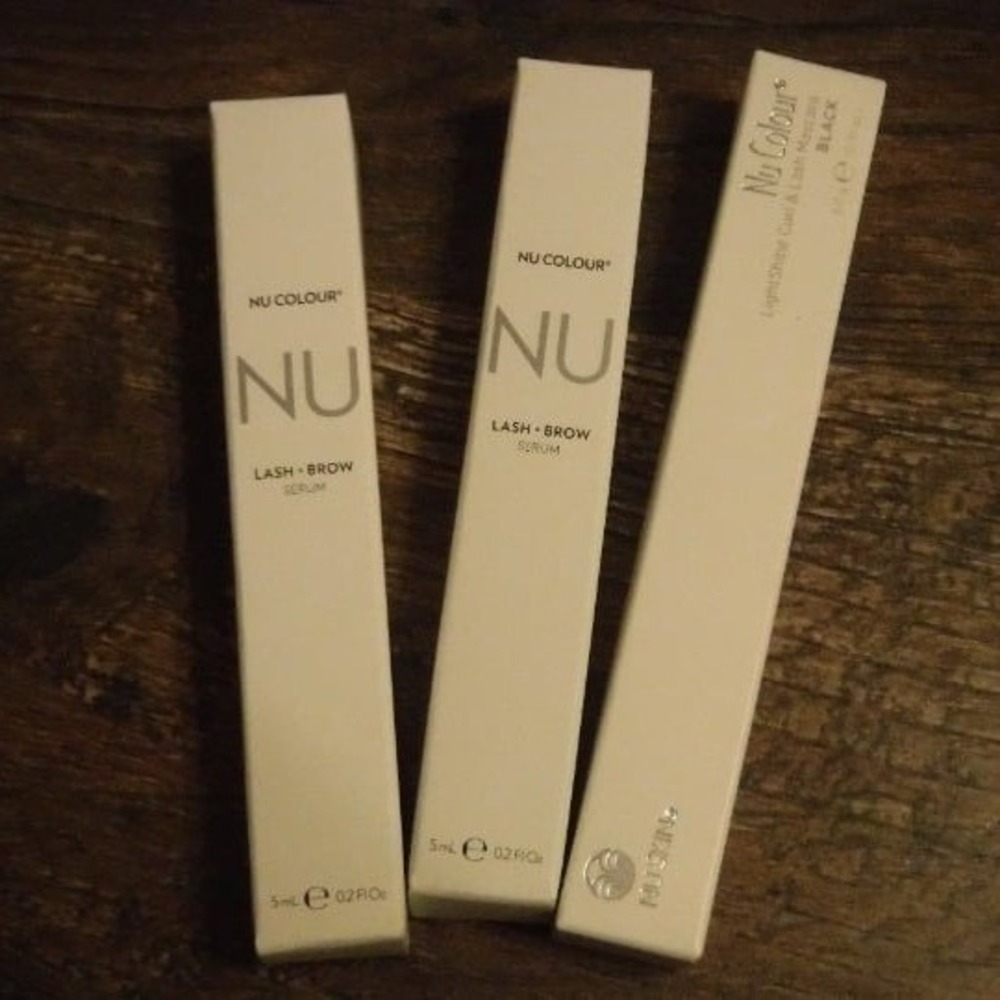 Nu Skin Nu Colour Lash & Brow Serum & Mascara Set Women OS Black NEW Bundle